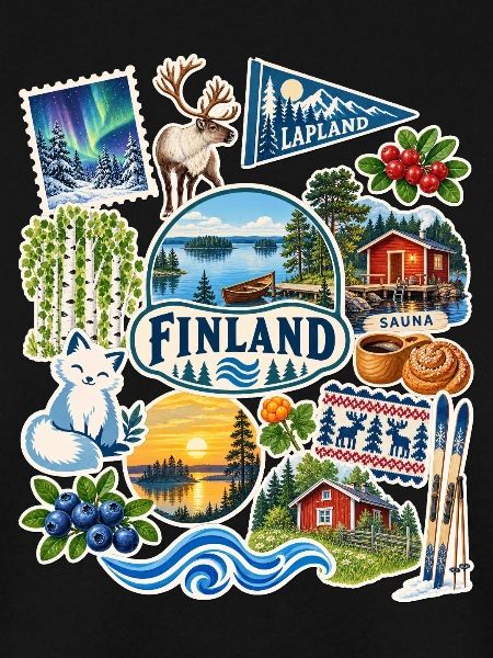 Finnland Reisesticker