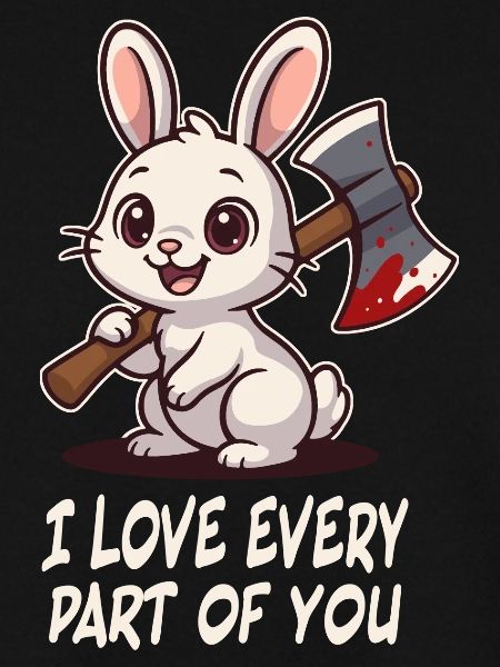 Süßer Killer-Hase