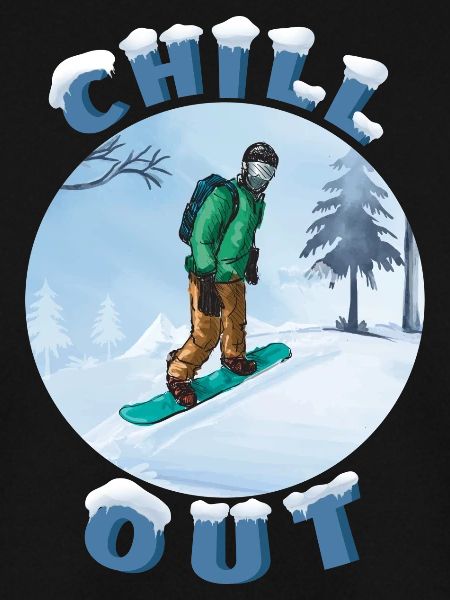 Winter Snowboarder Chill-Out