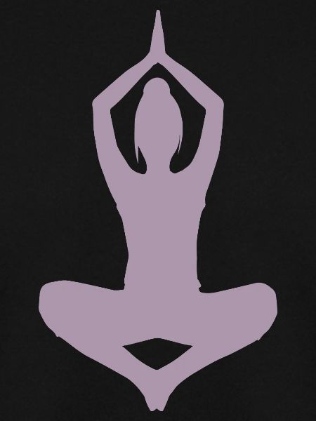 Yoga Design Sonnengruß Silhouette