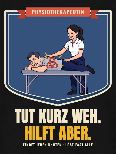 Physiotherapeutin – Geschenk Physio Spruch lustig