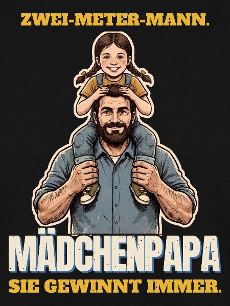 Zwei-Meter-Mann und Mädchenpapa