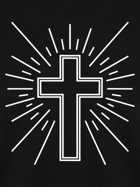 Strahlendes Kreuz-Emblem