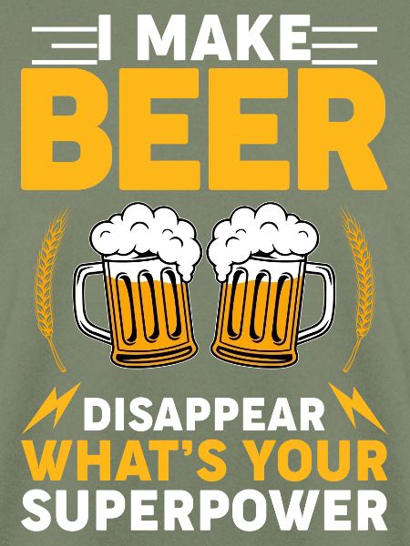 Bier verschwinden – Welche Superkraft?