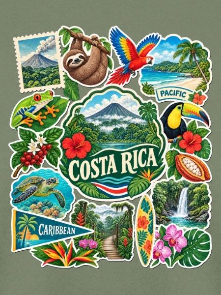 Costa Rica Reisesticker