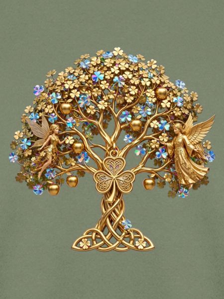 Goldener Baum des Lebens Engel