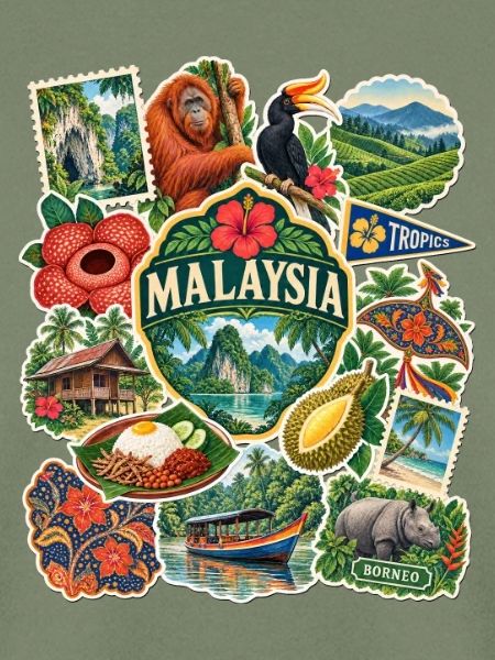 Malaysia Reisesticker
