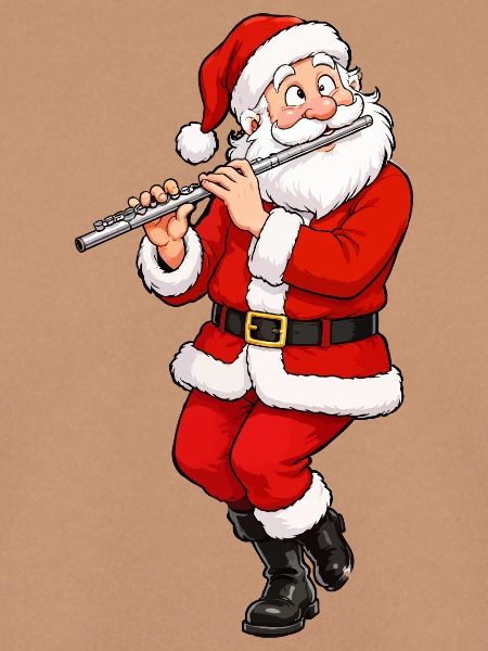 Weihnachts-Santa Flötenmelodie