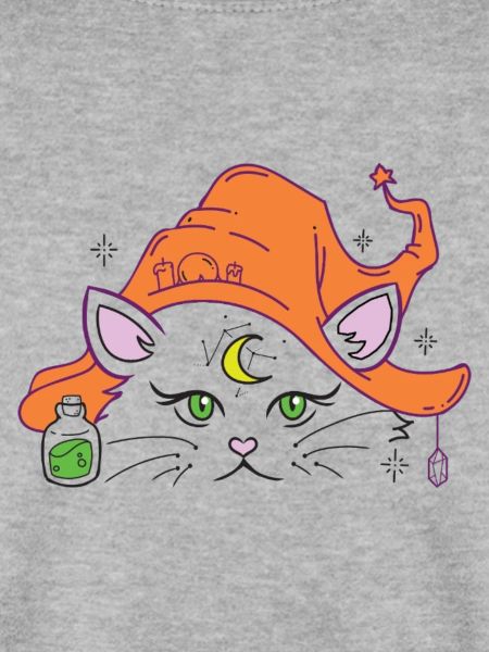 Halloweenkatze Hexenhut