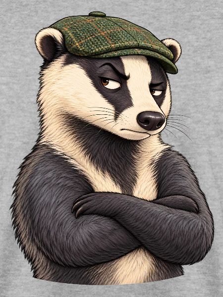 Verdächtiger Flatcap-Dachs