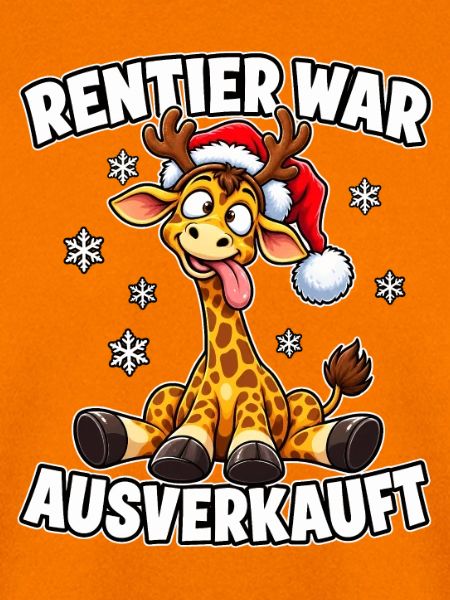 Rentier war ausverkauft Giraffe