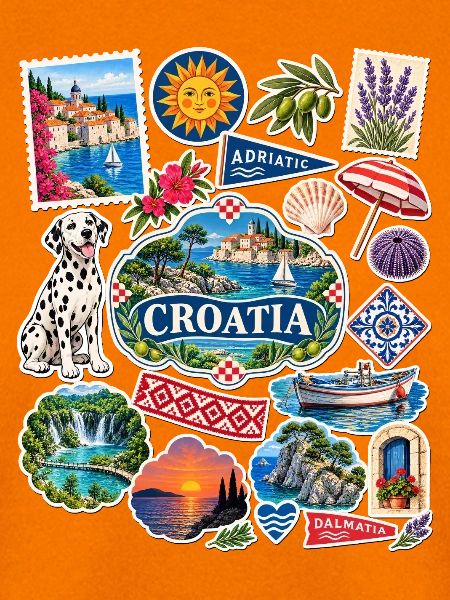 Kroatien Reisesticker