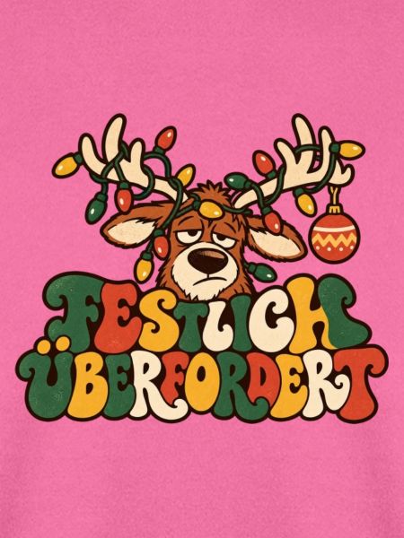 Festlich überfordert Rentier Weihnachtsstress