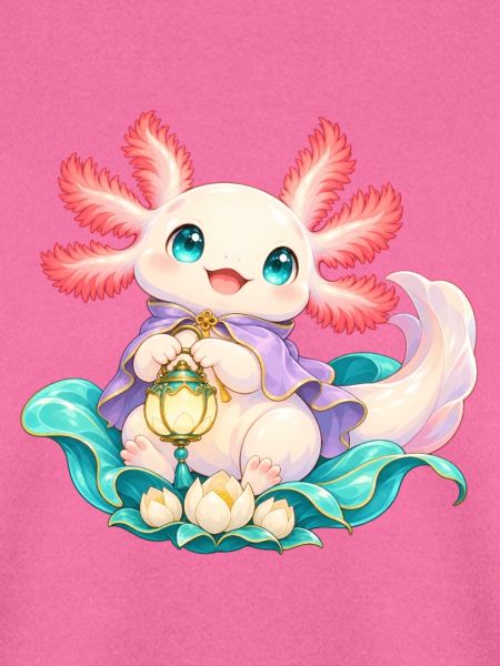 Süßer Axolotl mit Laterne | Noventra
