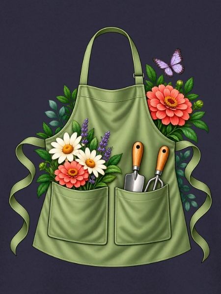Gärtnerin Geschenkidee Gartenschürze Werkzeug