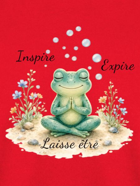 Meditativer Zen-Frosch