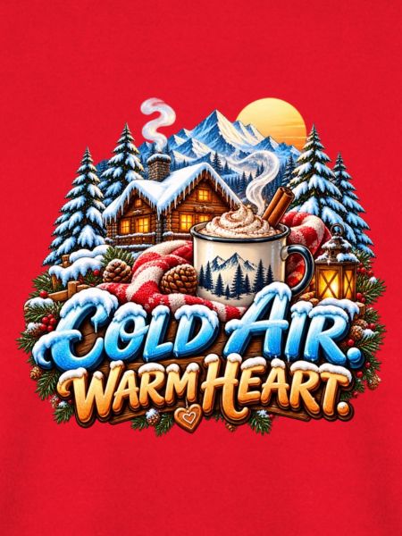 Goldene Winterlandschaft mit Kakao