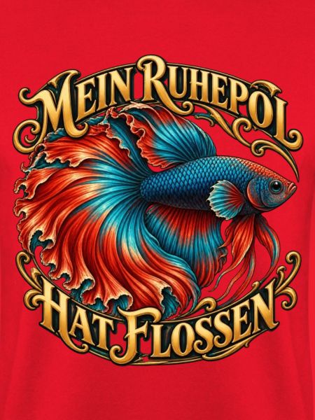 Bunter Betta mit Prunkflossen