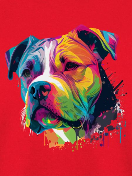 Bunte Amerikanische Bulldogge American Bully