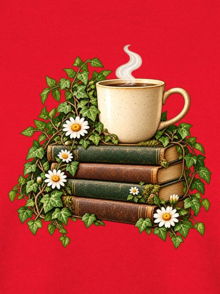 Bücherduft und Kaffeetasse