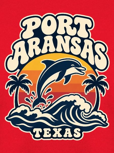 Port Aransas Delfin Retro