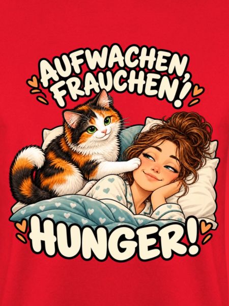 Aufwachen Frauchen Hunger Katze
