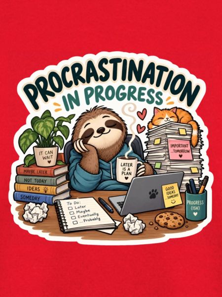 Prokrastination in Progress Cartoon