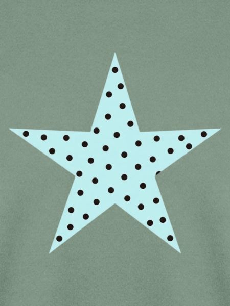 Pastellblauer Polka-Punkt-Stern