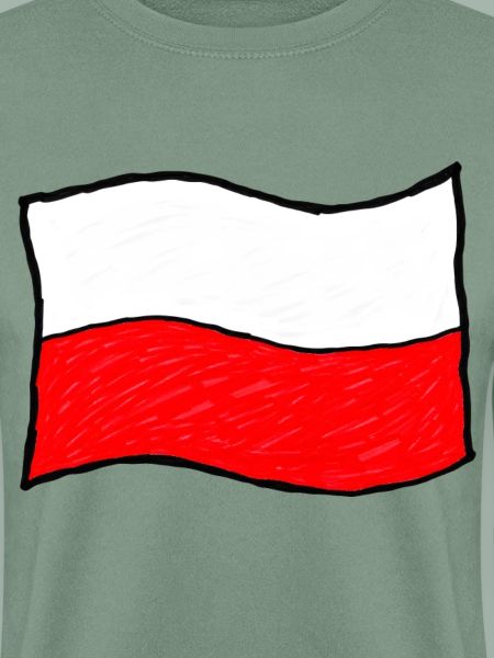 Handgezeichnete polnische Flagge