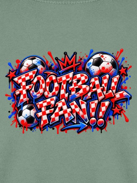 FUSSBALLFAN – Rotes Schachbrett-Graffiti, das zuschlägt