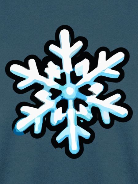 Klarblaue Schneeflocke Farbexplosion