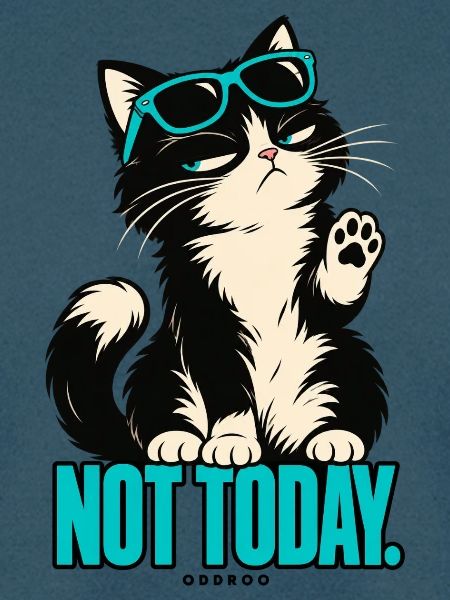 Not Today – Eigenwillige Katze | ODDROO