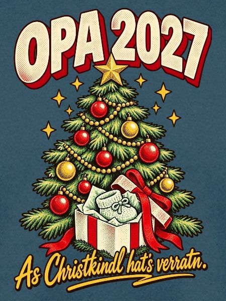 Opa 2027 Christkindl hat's verraten