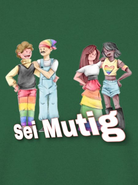Sei Mutig Pride-Illustration: Vielfalt