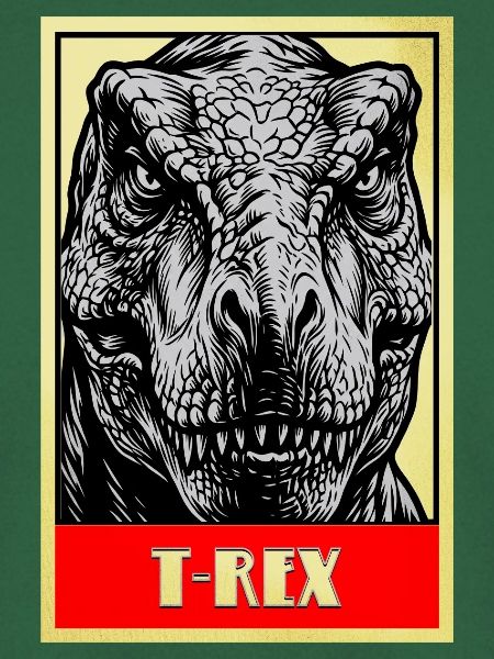 T-Rex Dinosaurier Retro Tyrannosaurus Rex