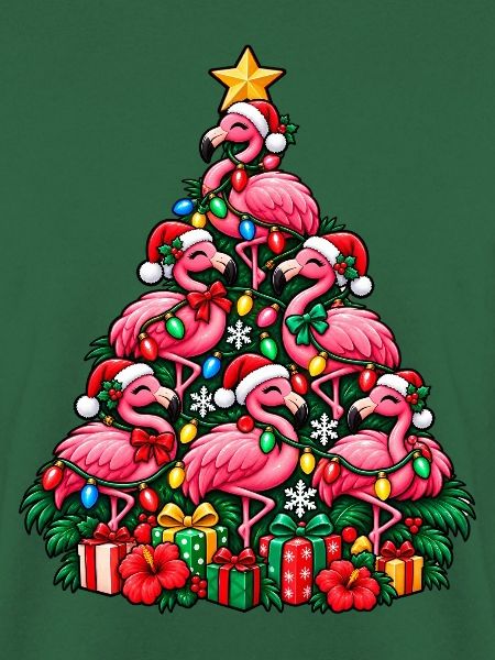 Flamingo Weihnachtsbaum