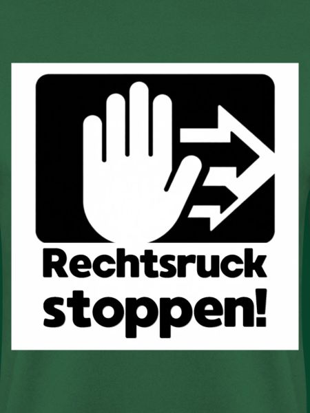 Rechtsruck stoppen Handzeichen