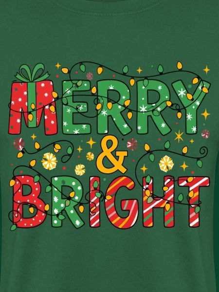 Fröhliche und helle Weihnachtsbeleuchtung