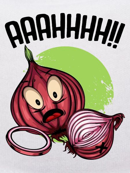 Illustration néon du chaos d’oignon