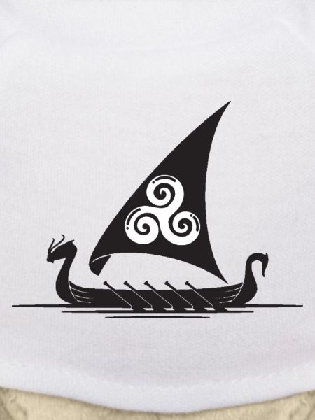 Voile de navire viking Triskel