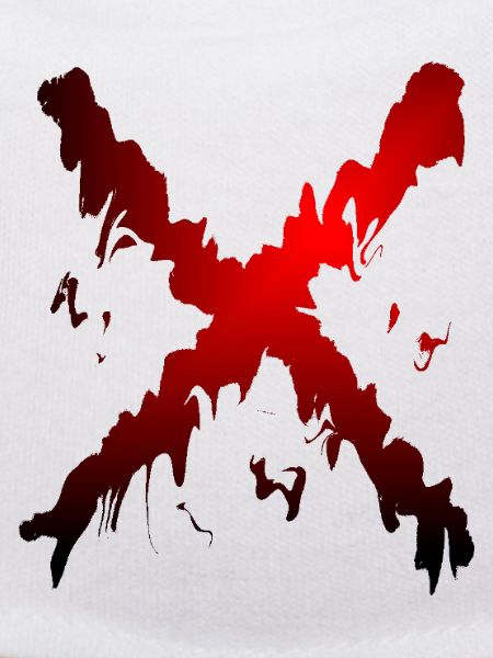 X Desing rot schwarz