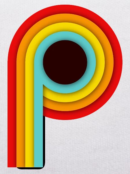 Rayures design rétro P