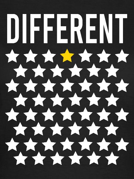 Different: Golden Star in the middle of the stars