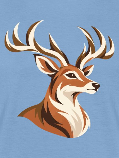 Majestätischer Hirsch mit großem Geweih 