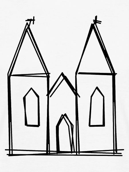 Kölner Dom handgezeichnet