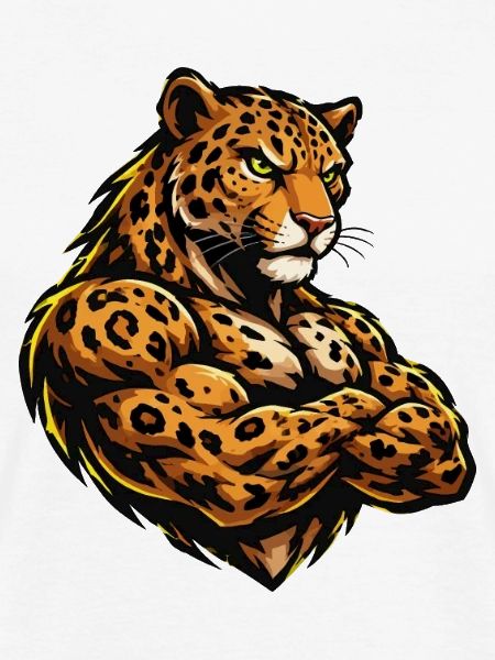 Muskel Leopard Krieger