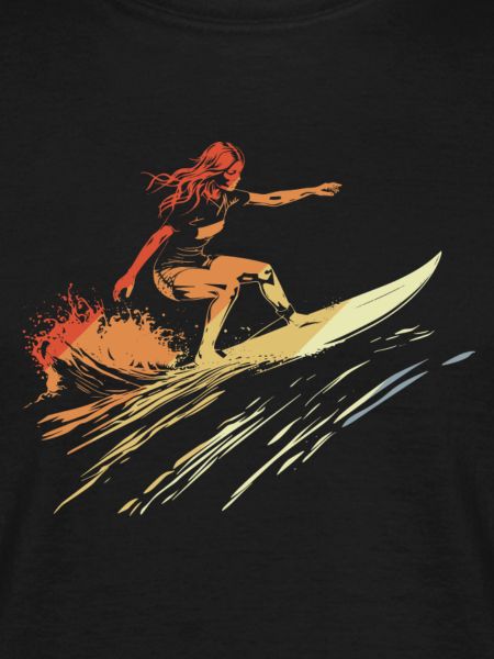 Retro Surfer Frau