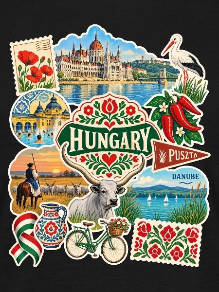 Ungarn Reisesticker