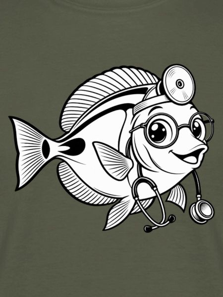 Doktorfisch mit Stethoskop