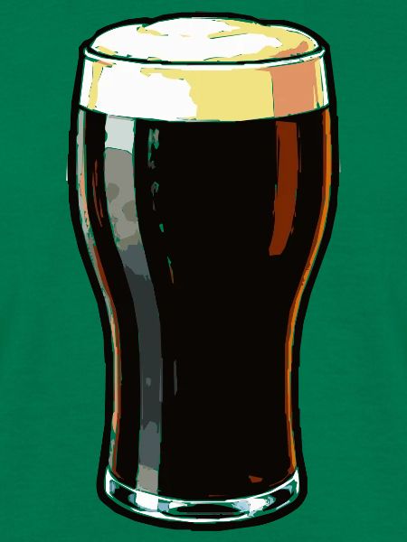Dunkles Bierglas Motiv